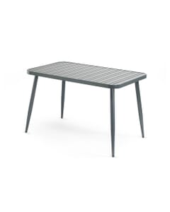 Aluminum Restaurant Table in Gunmetal Grey (30" x 48")