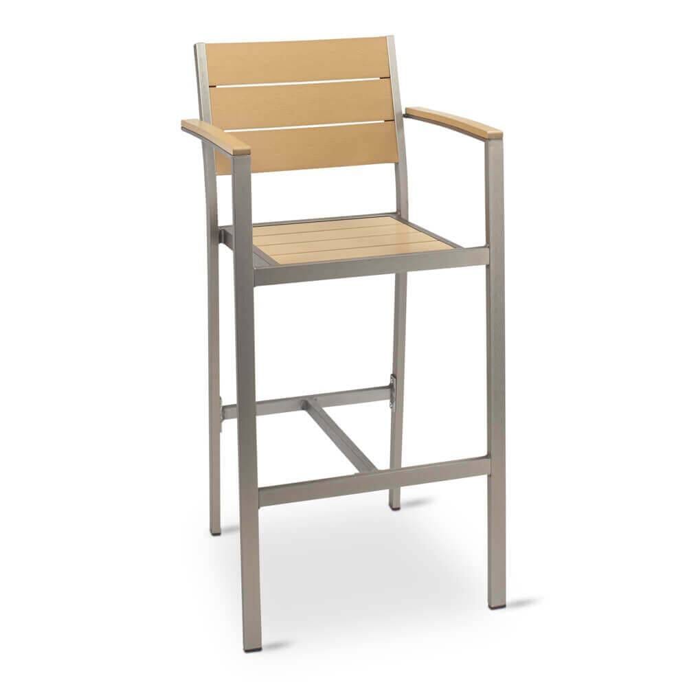Brushed aluminum bar stools deals