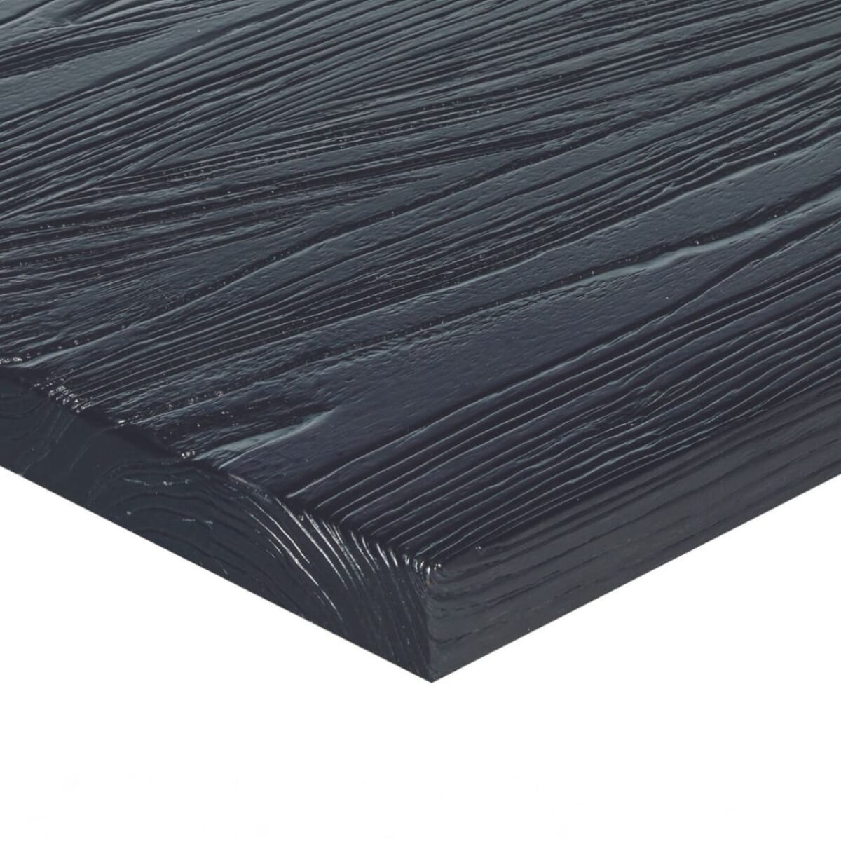 Reclaimed Ash Solid Wood Table Top in Antique Black