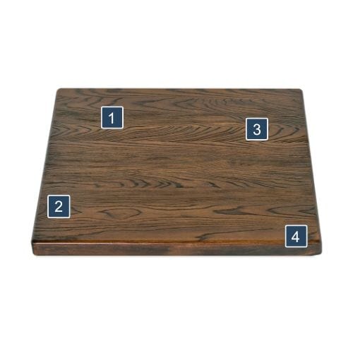 Restaurant Table Top - Reclaimed Ash Wood Wood Frame