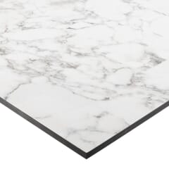 High-Pressure Laminate Restaurant Table Top in Carrera Ice