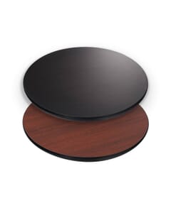 Commercial Laminate Square Drop Leaf Table Top in Black (36”x 36” to 51” Round)