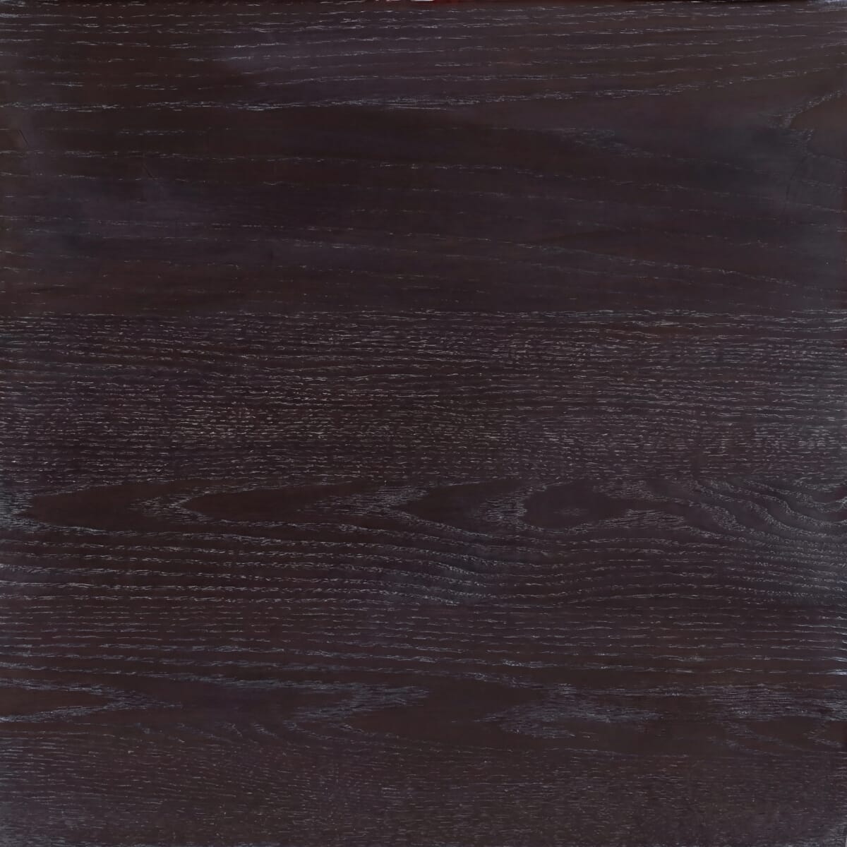 Solid Wood White Ceruse Restaurant Table Top on Walnut Oak