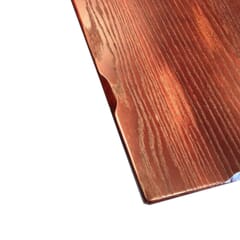Custom Red Oak Rustic Plank Dining Table Top in Dark Mahogany 