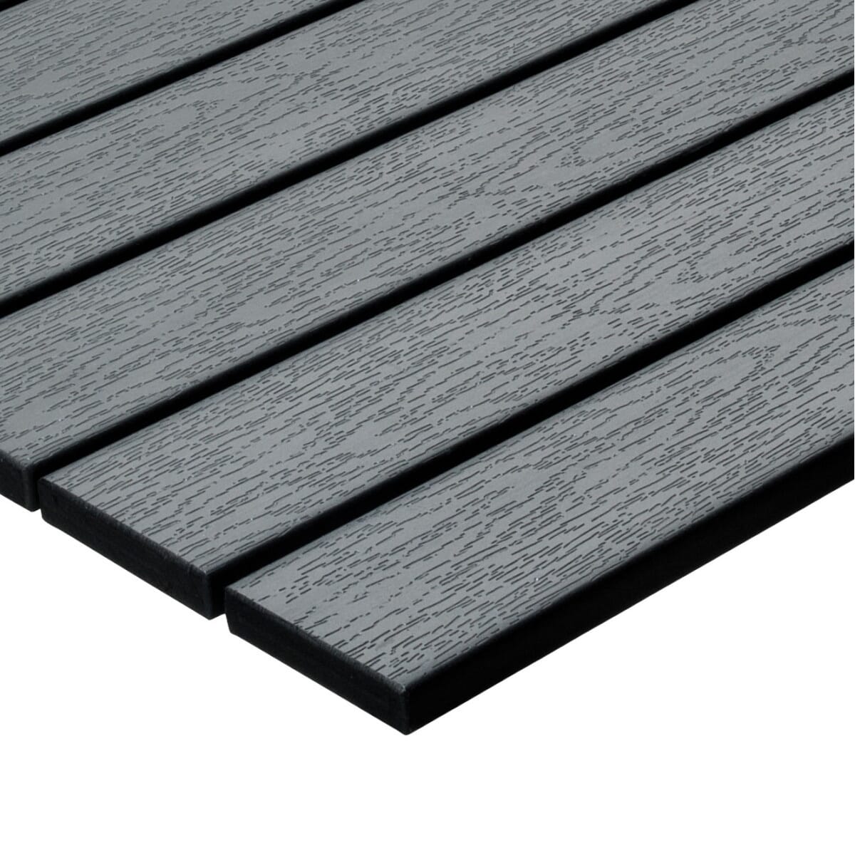 Black Synthetic Teak Wood Outdoor Restaurant Table Top