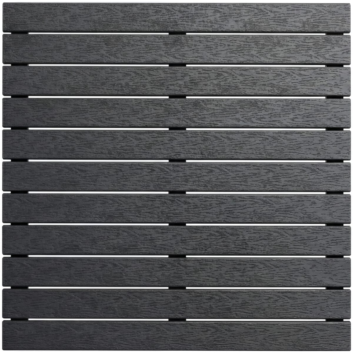 Black Synthetic Teak Wood Outdoor Restaurant Table Top