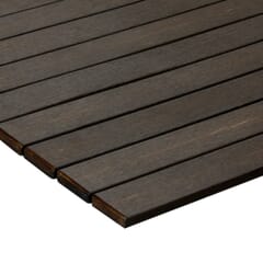 Brushed Brown Synthetic Teak Wood Outdoor Restaurant Table Top