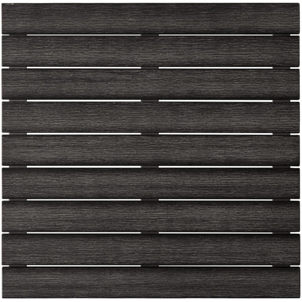Pewter Synthetic Teak Wood Outdoor Restaurant Table Top