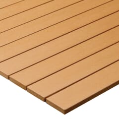 Tan Synthetic Teak Wood Outdoor Restaurant Table Top