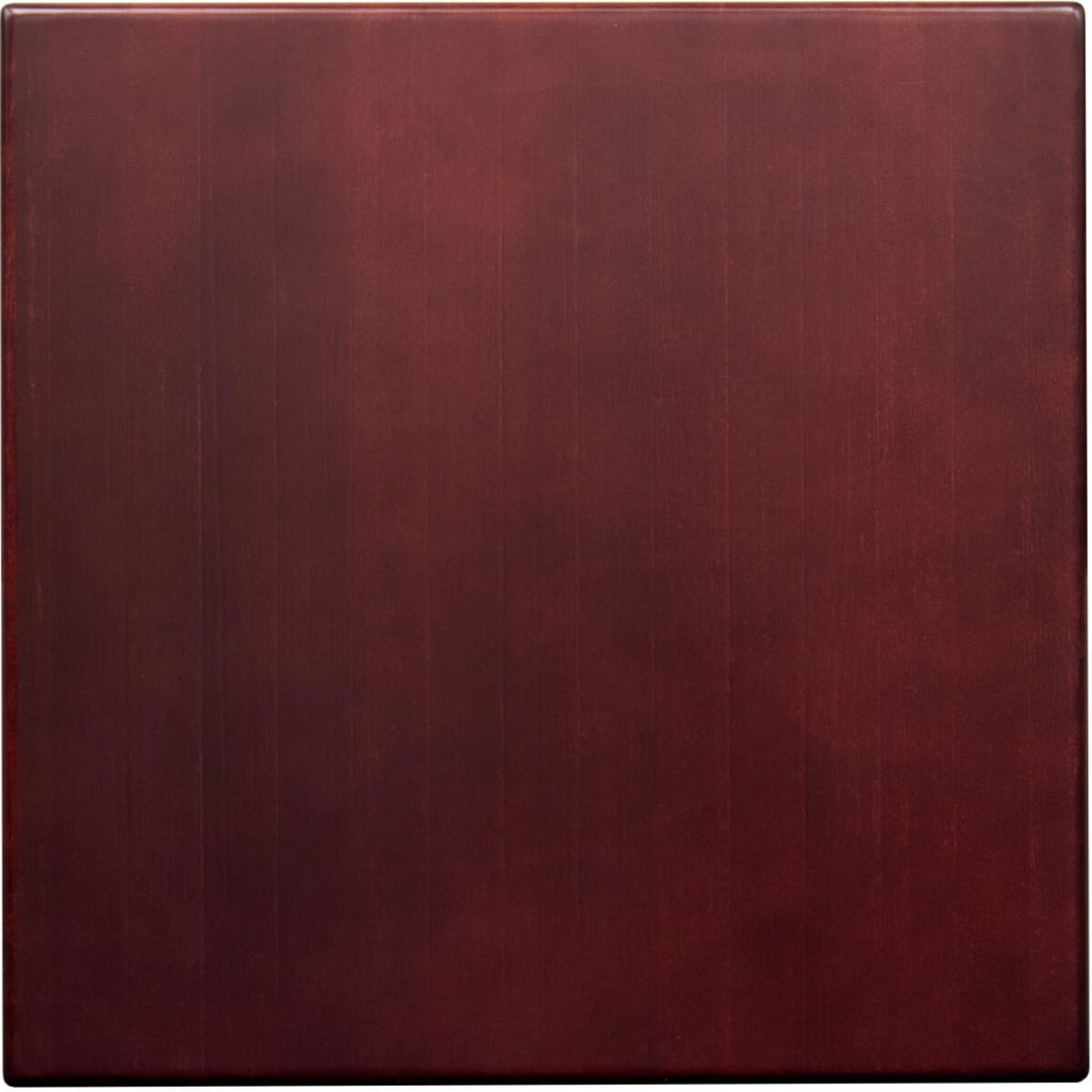 Solid Beech Wood Table Top in Dark Mahogany