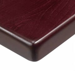 Solid Beech Wood Table Top in Dark Mahogany