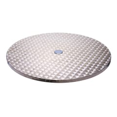 Stainless Steel Indoor/Outdoor Dining Table Top with Umbrella Hole