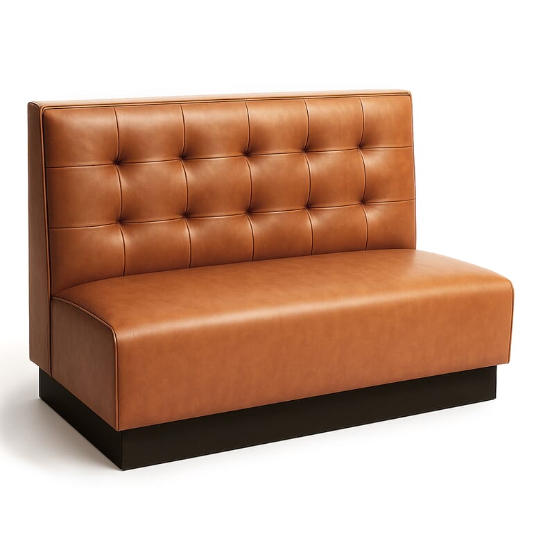 Restaurant Booth Tufted Back Style, Durable Vinyl