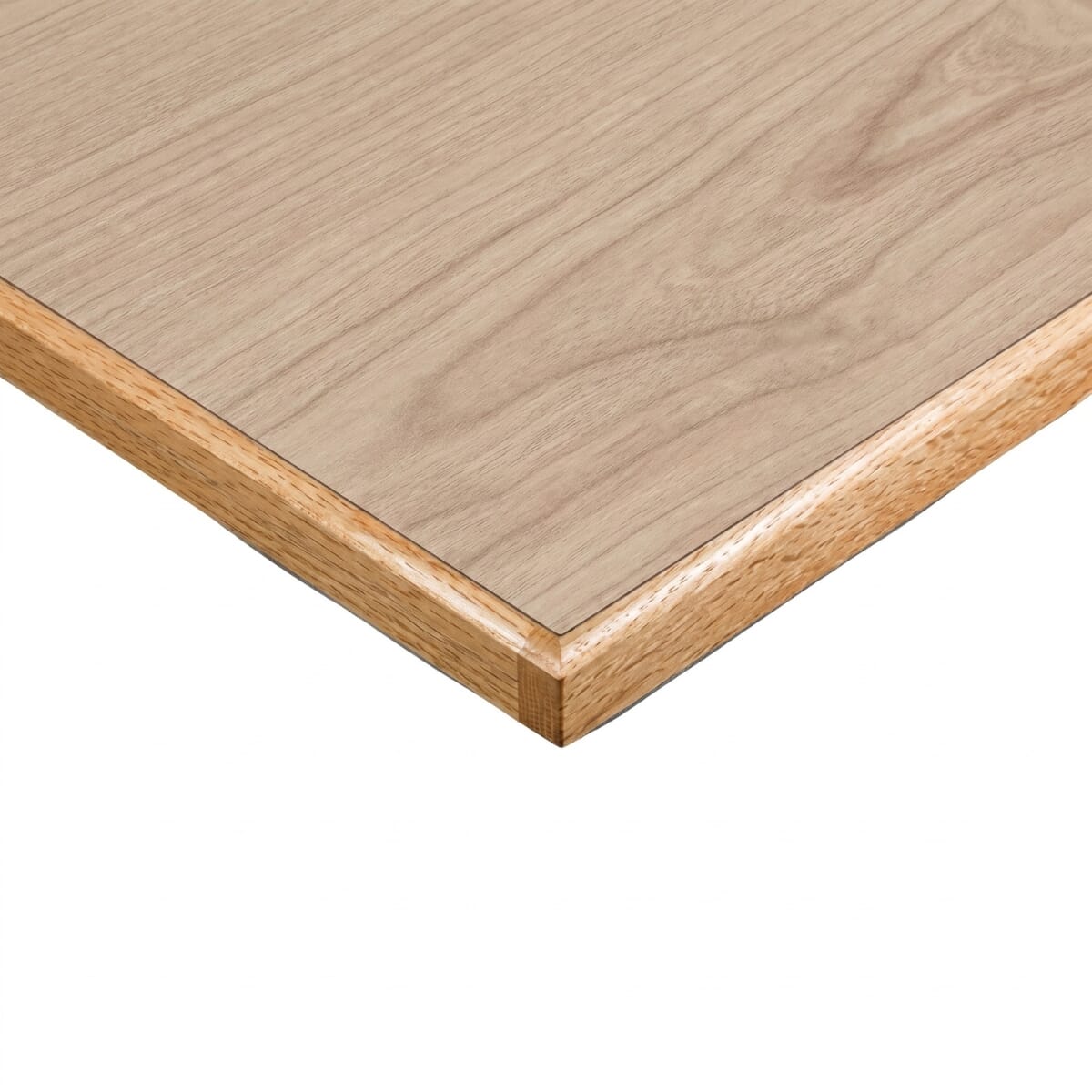 Custom Commercial Laminate Table Top with Wood Edge