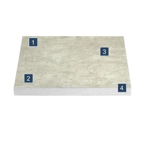 High-Pressure Melamine Indoor Table Top Features