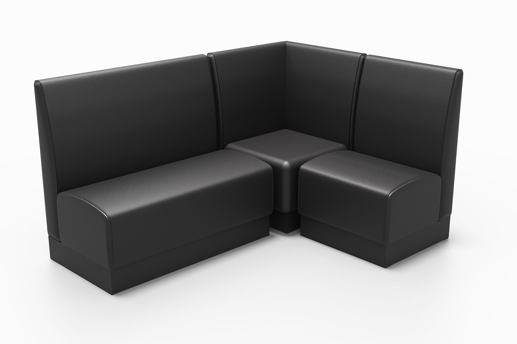 Custom Hannah Modular Restaurant Booth Corner