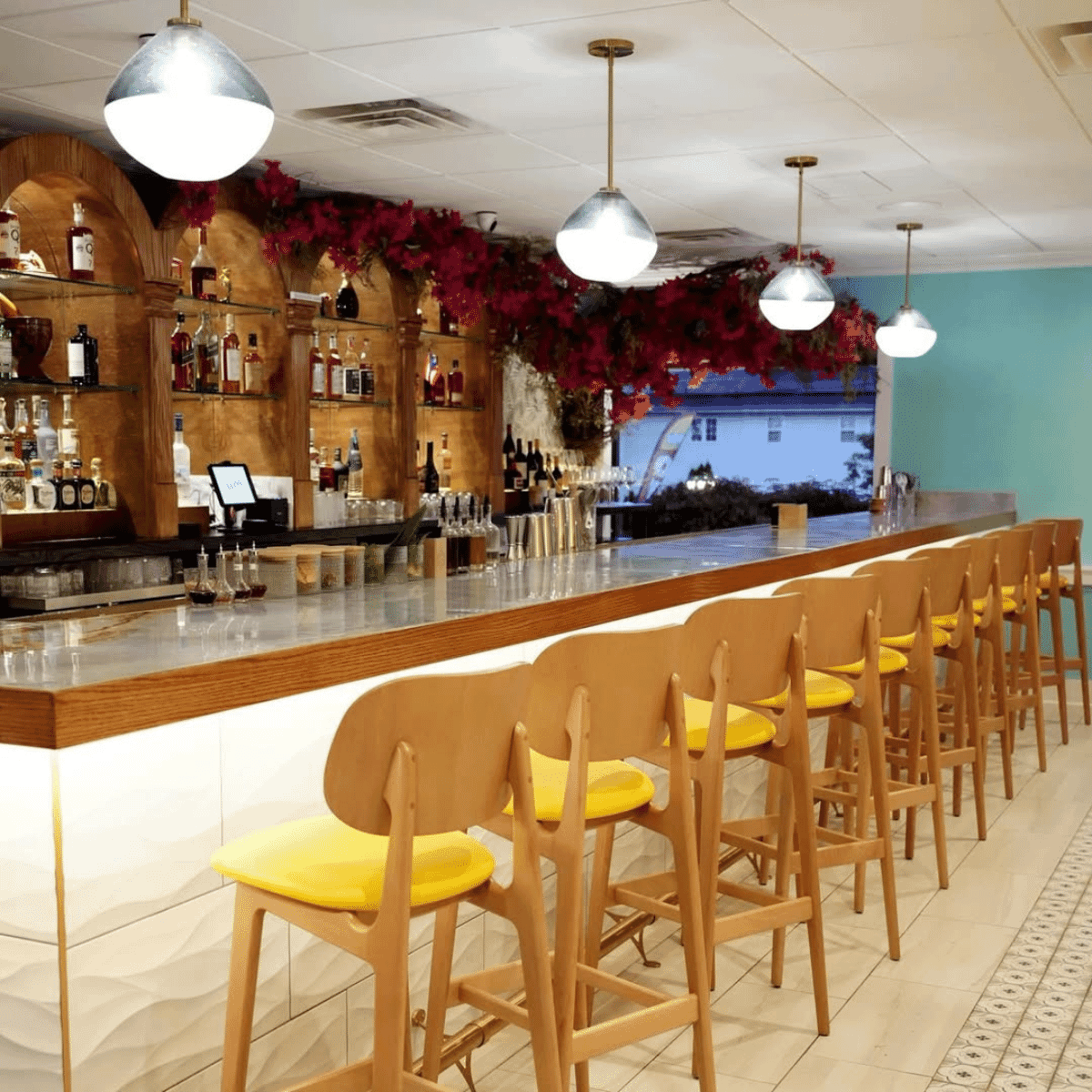 Lola Wood Restaurant Bar Stool in Natural