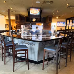 Espresso Wood Square Back Upholstered Commercial Bar Stool