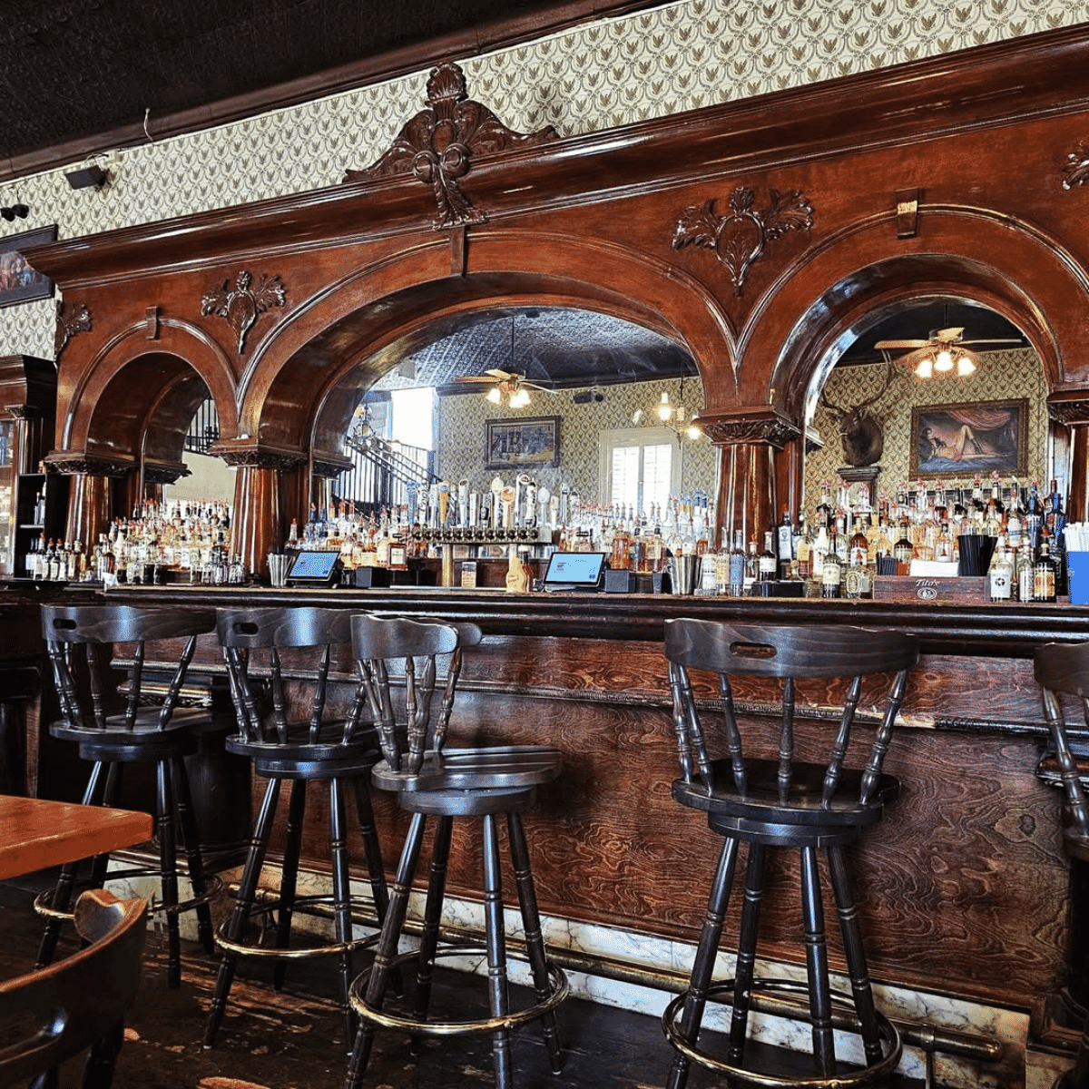 Captain's Mate Bar Stool in Walnut
