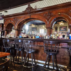 Captain's Mate Swivel Bar Stool in Walnut
