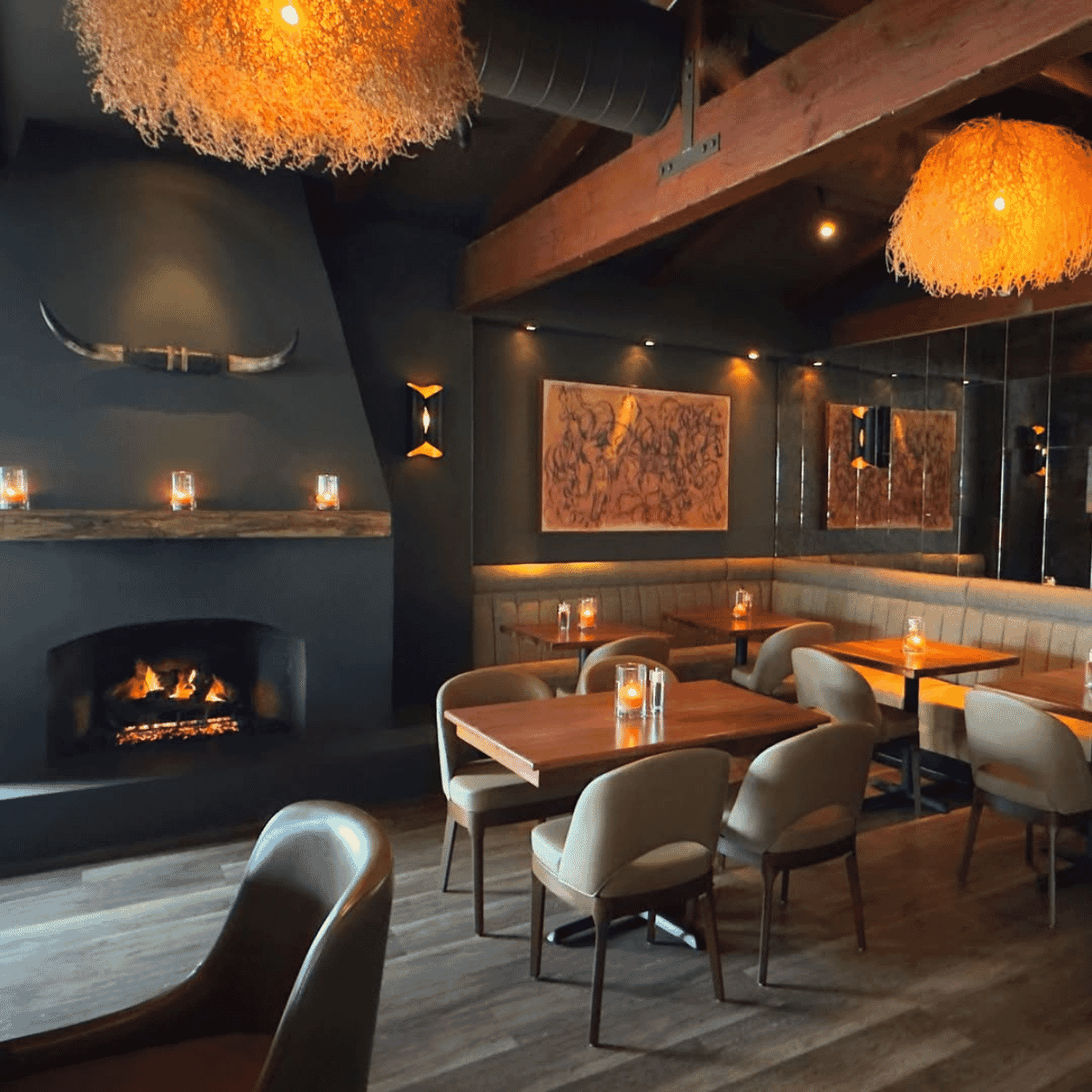 Lily Modern Wood Restaurant Chair in Walnut Finish