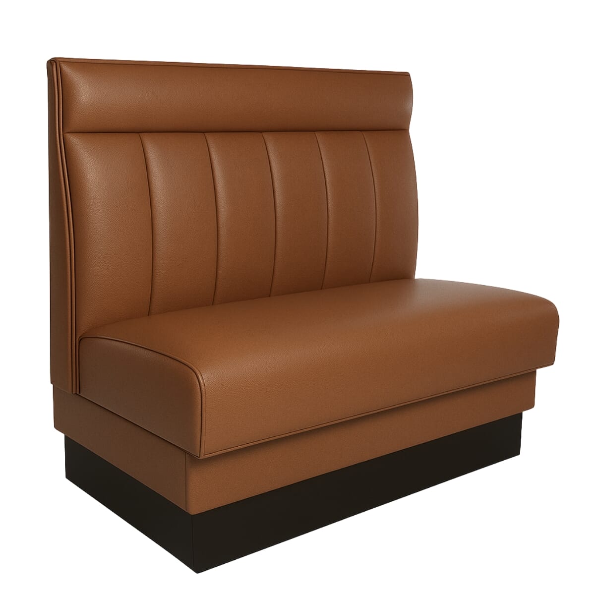 Six Channel Style Restaurant Booth with Headroll