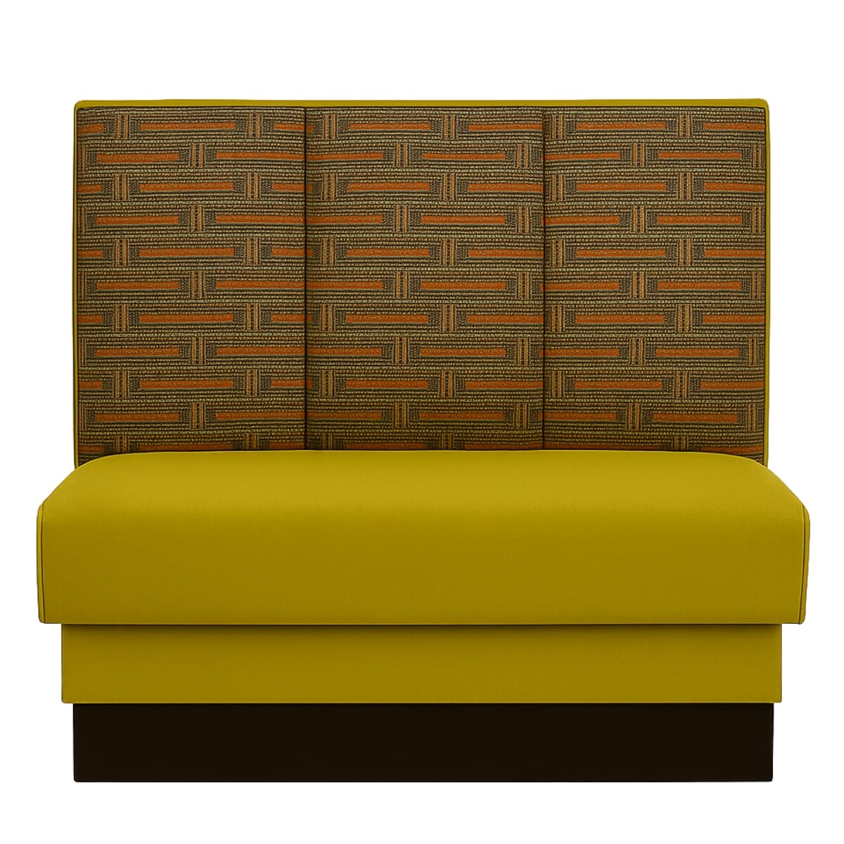 Three Channel Back Style Restaurant Booth