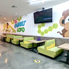 The Wave-Length Style Restaurant Booth