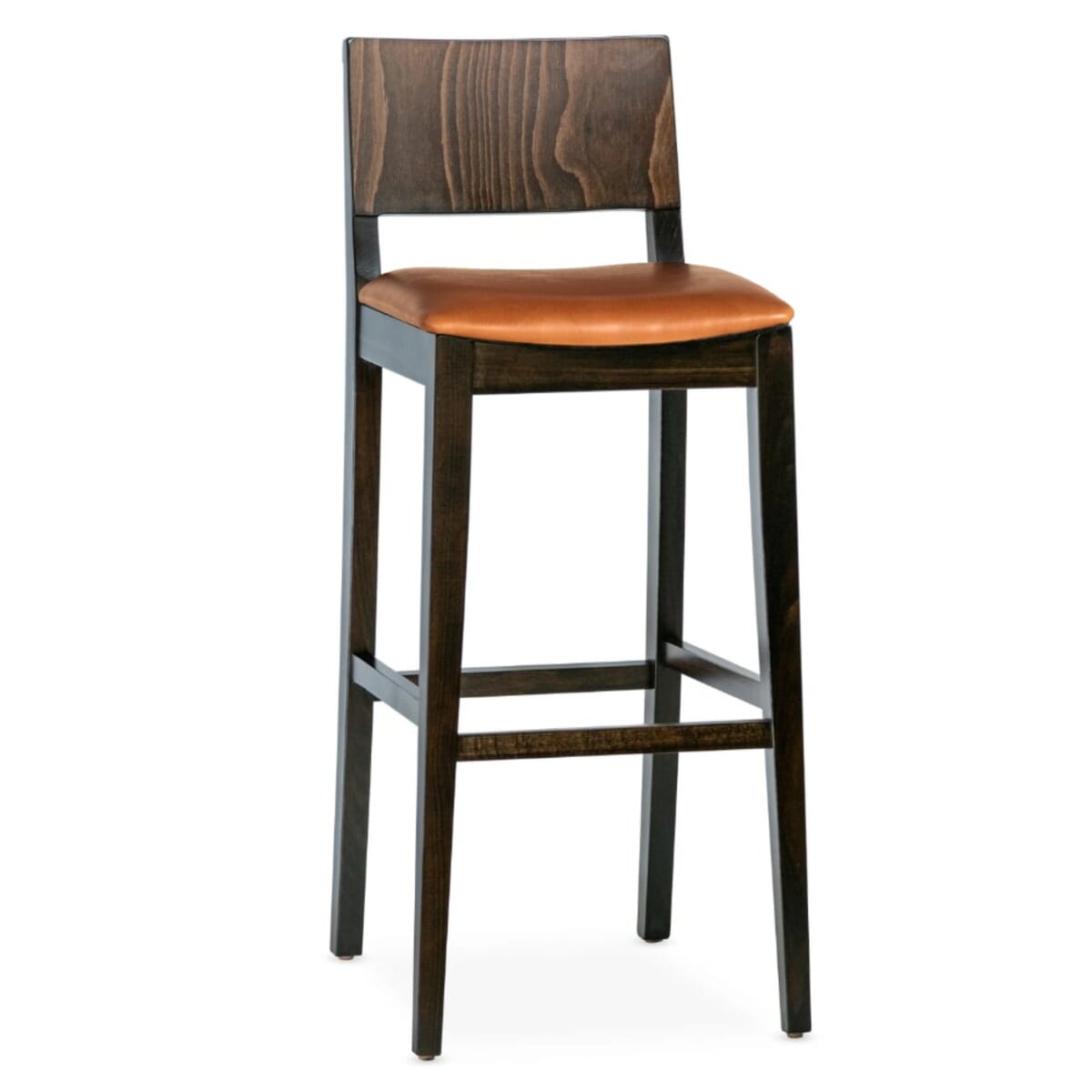 Walnut Solid Wood Madison Restaurant Bar Stool