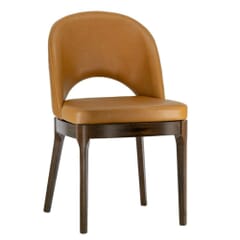 Lily Modern Beechwood Chair in Walnut Finish