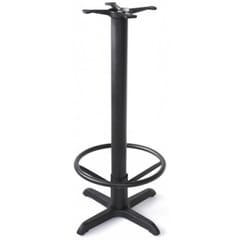 Cross Cast Iron And Steel Black Commercial Table Base (22