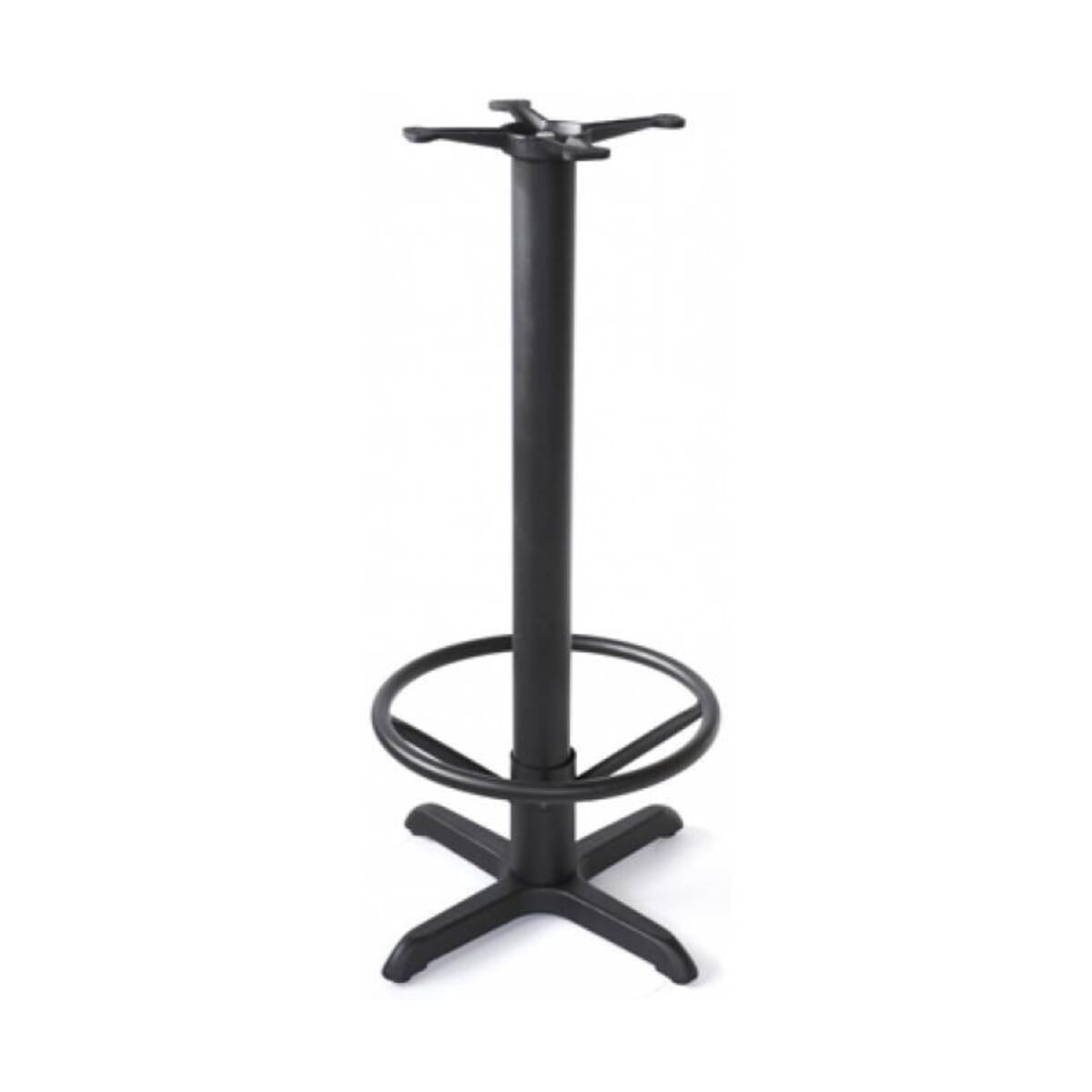Cross Cast Iron And Steel Black Commercial Table Base (24