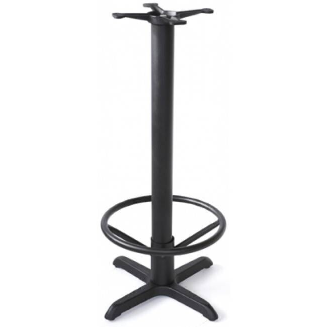 Cross Cast Iron And Steel Black Commercial Table Base (33