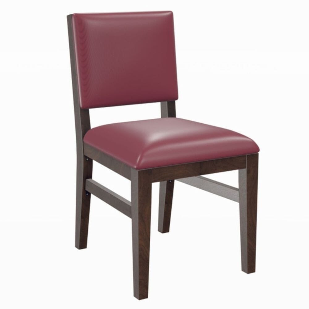 Fully Upholstered Walnut Wood Connor Restaurant Chair