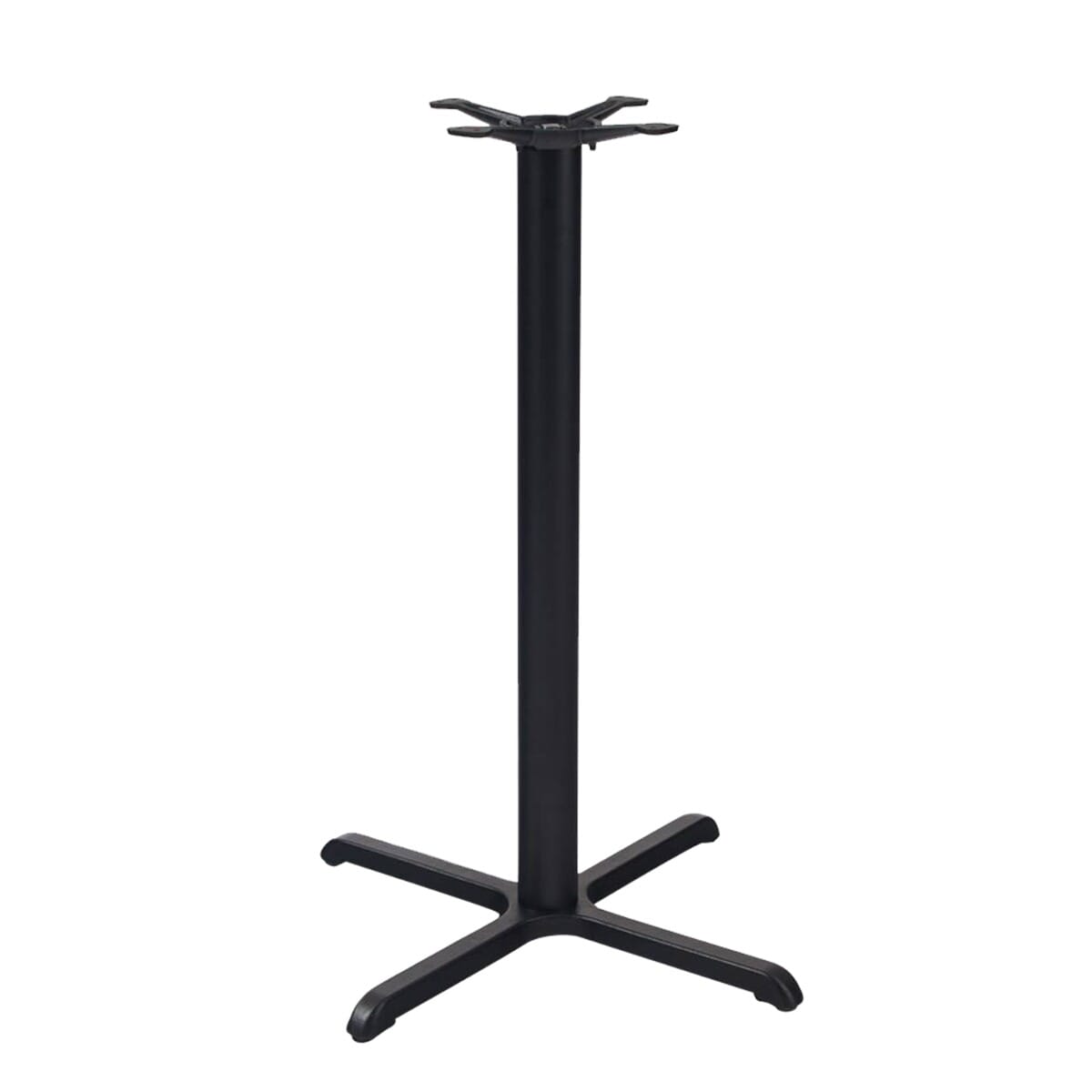 Cross Cast Iron Steel Black Table Base Commercial Furniture