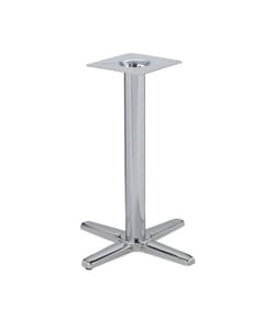 Commercial Stainless Steel Chrome Table Base (5" x 22”)