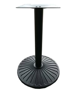 Indoor/Outdoor Round Black Cast Iron Table Base (23"D)