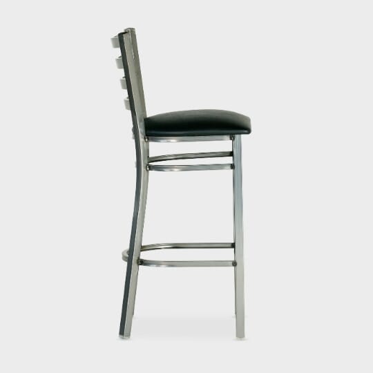 Durable welded steel frame of bistro bar stool