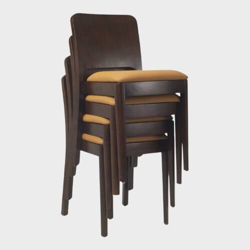 Space Saving Design depicted in stock of 4 Collin chairs