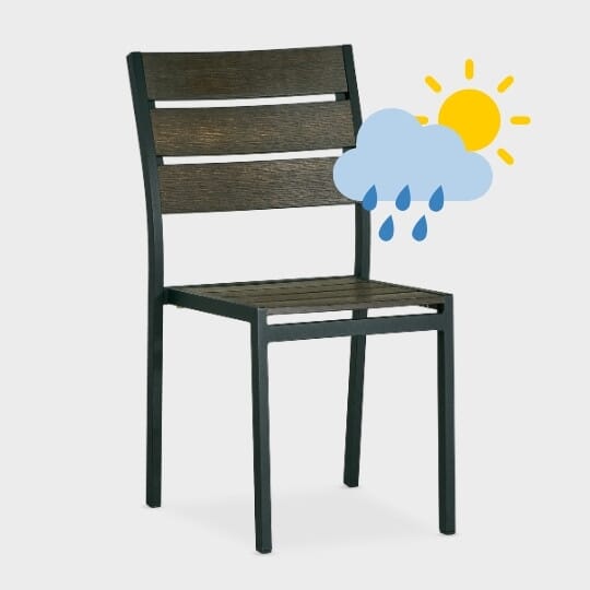 Chair made of all-weather materials