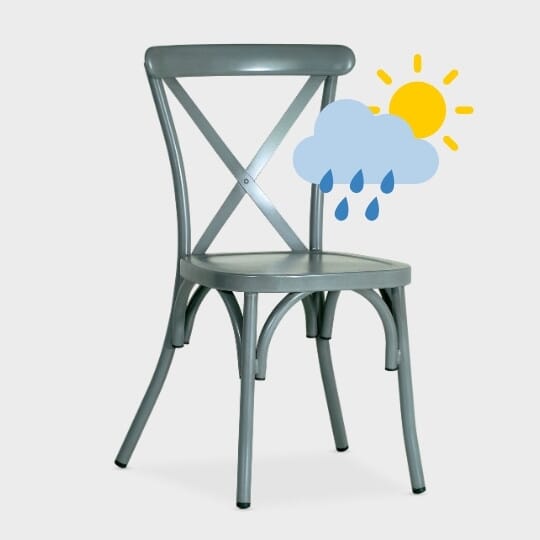 Chair made of all-weather materials