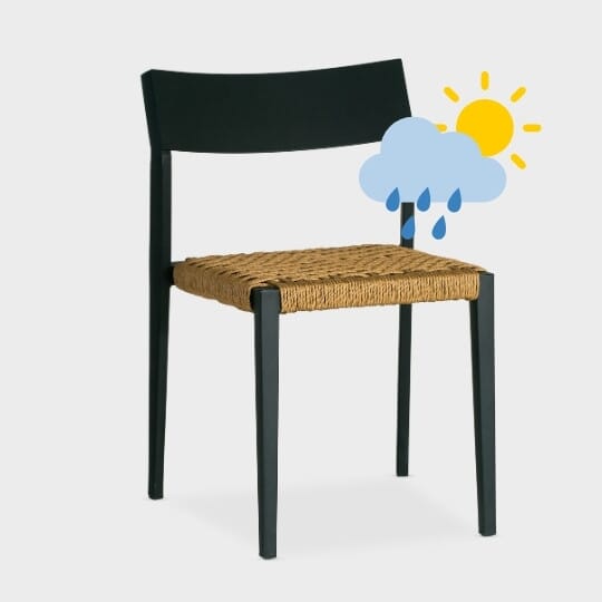 Chair made of all-weather materials