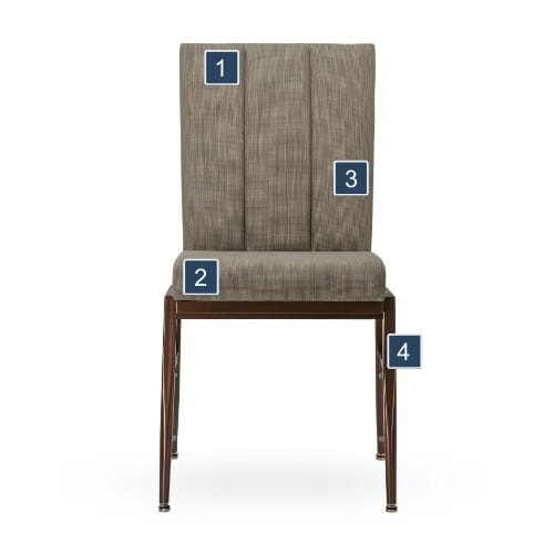 Ella Frameless Back Stackable Aluminum Banquet Chair