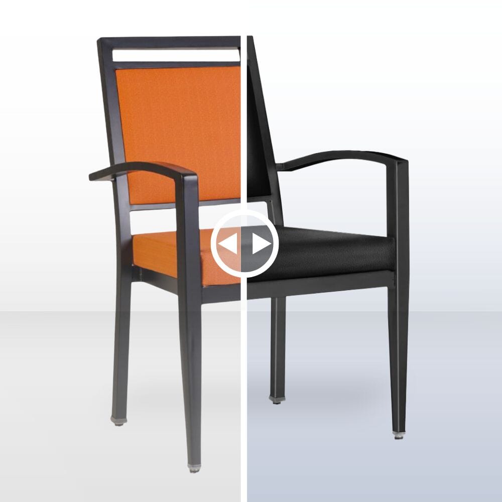 Customizable Atticus Banquet Chairs with Armrests for Business Interiors