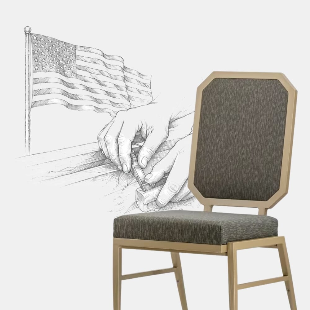 American-Made Asher Banquet Chairs Crafted in North Carolina