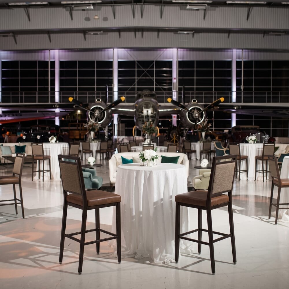Atticus Custom Steel Bar Stool for Restaurants, Hotel Bars, and Event Venues