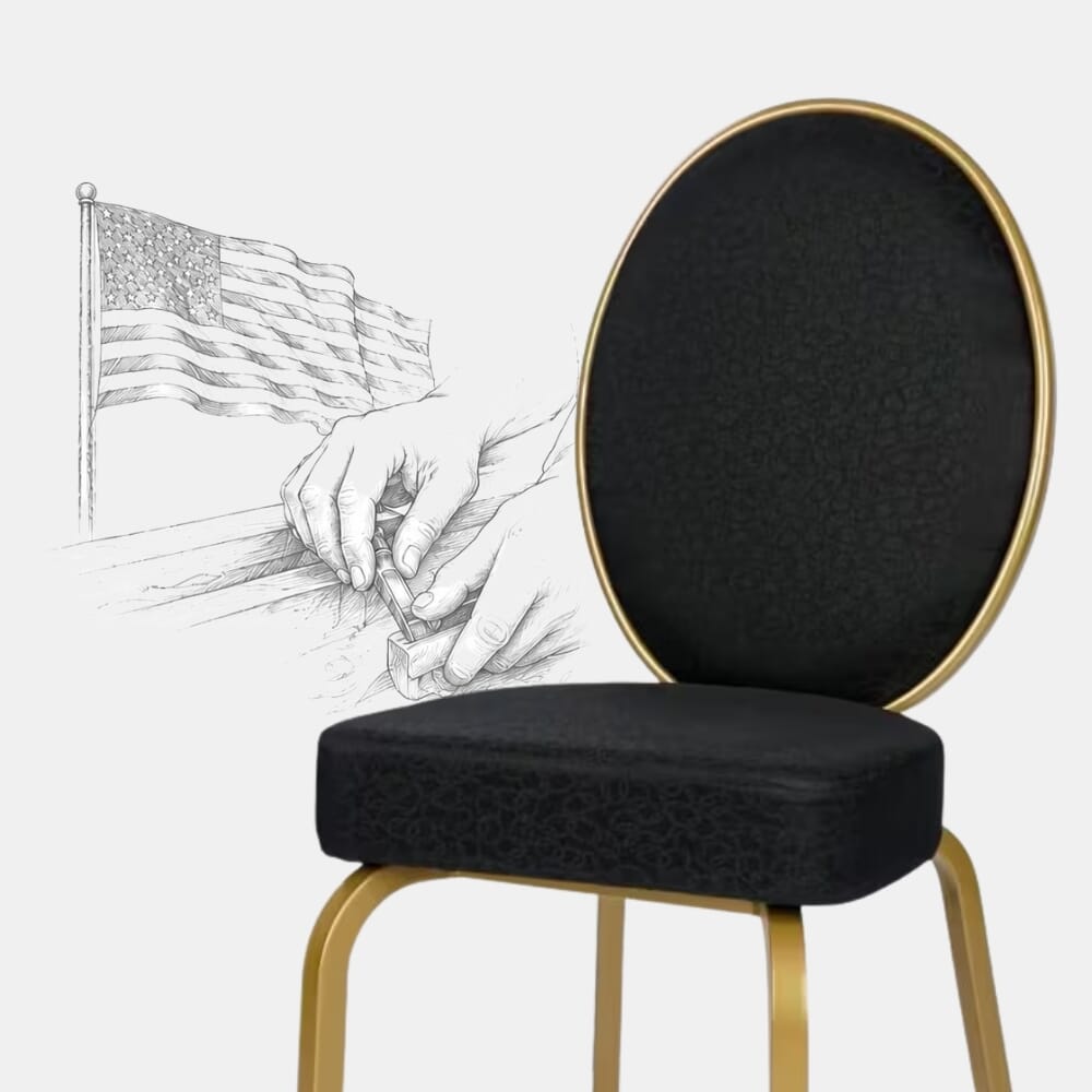 American-Made Ophelia Banquet Chairs Crafted in North Carolina