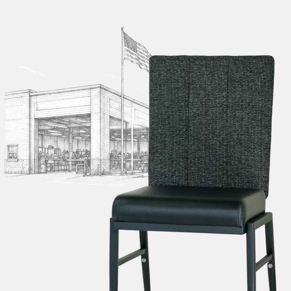 American-Made Ella Banquet Chairs Crafted in North Carolina
