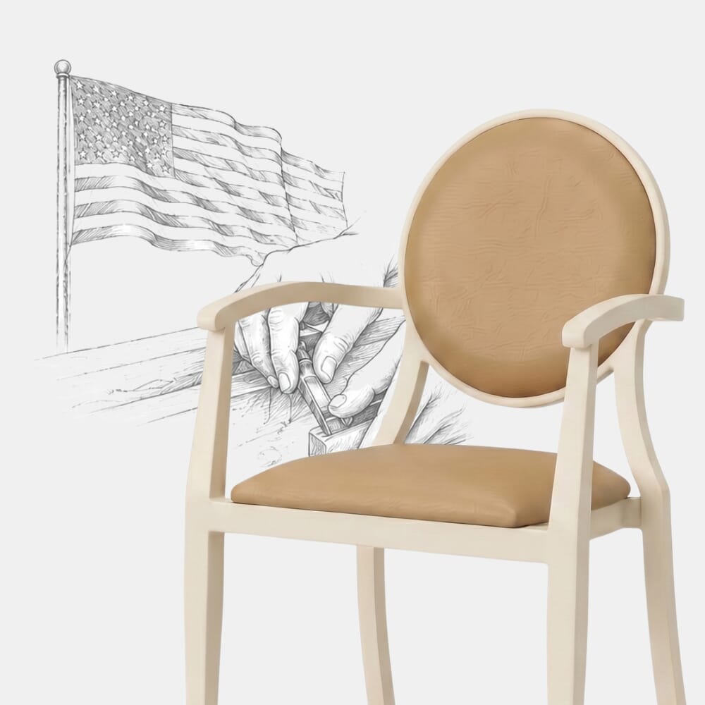 American-Made Elio Banquet Chairs Crafted in North Carolina