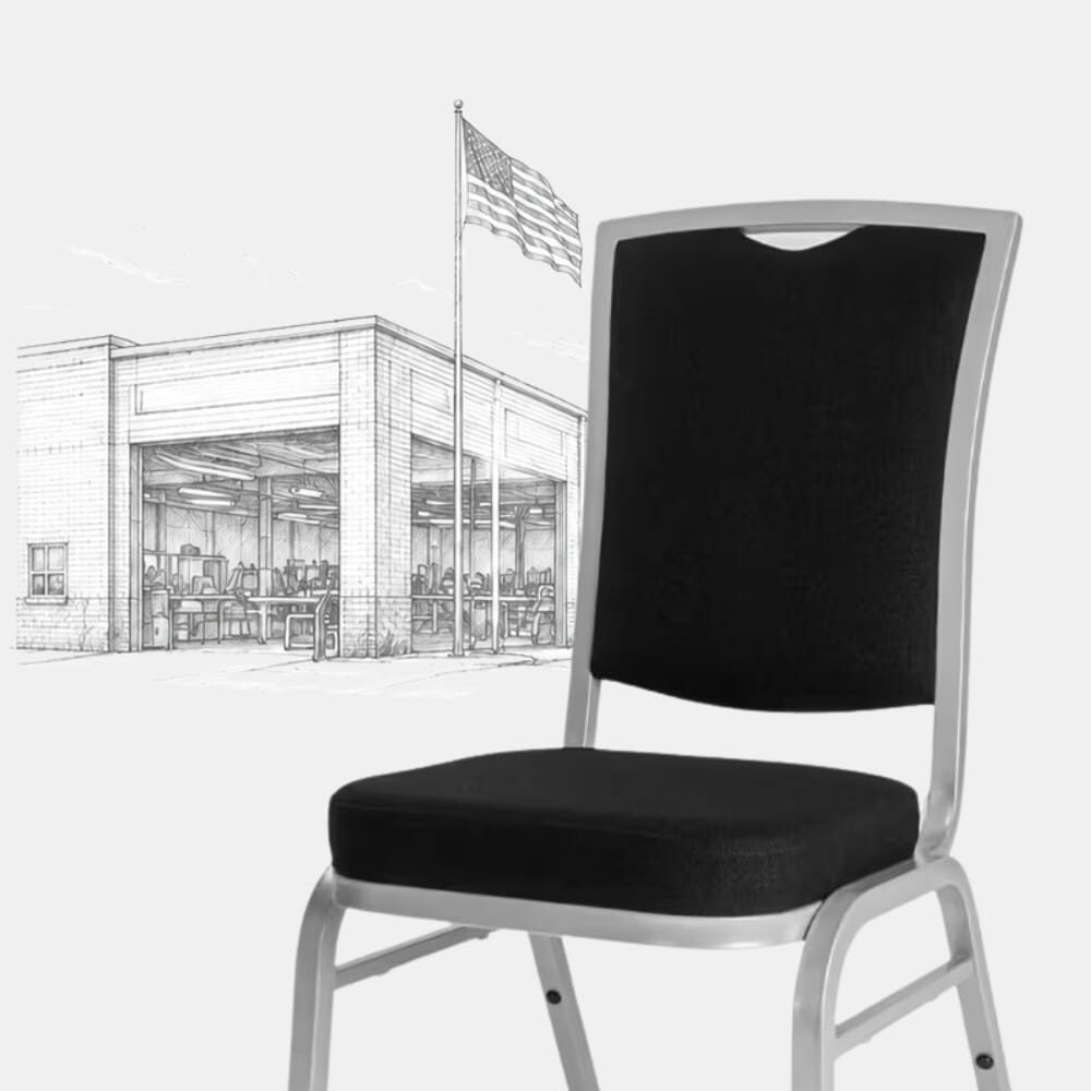 American-Made Voss Banquet Chairs Crafted in North Carolina